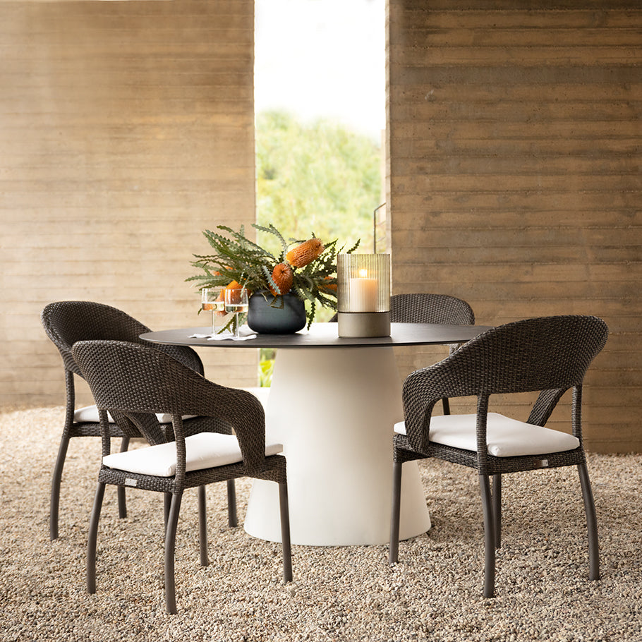 AKUU STACKABLE ARMCHAIR by Janus et Cie for sale at Home Resource Modern Furniture Store Sarasota Florida