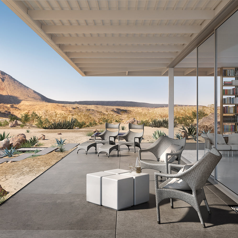 CUBE SIDE TABLE SQUARE by Janus et Cie for sale at Home Resource Modern Furniture Store Sarasota Florida