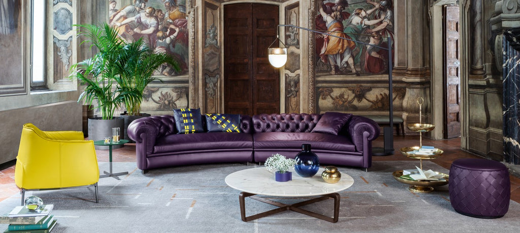 Handmade Blue Pallo Vase in luxurious midnight blue glass by Poltrona Frau, a sophisticated design perfect for modern living rooms. Available in Sarasota, Florida. by Poltrona Frau for sale at Home Resource Modern Furniture Store Sarasota Florida