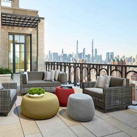 BON VIVANT GRANDE POUF by Janus et Cie