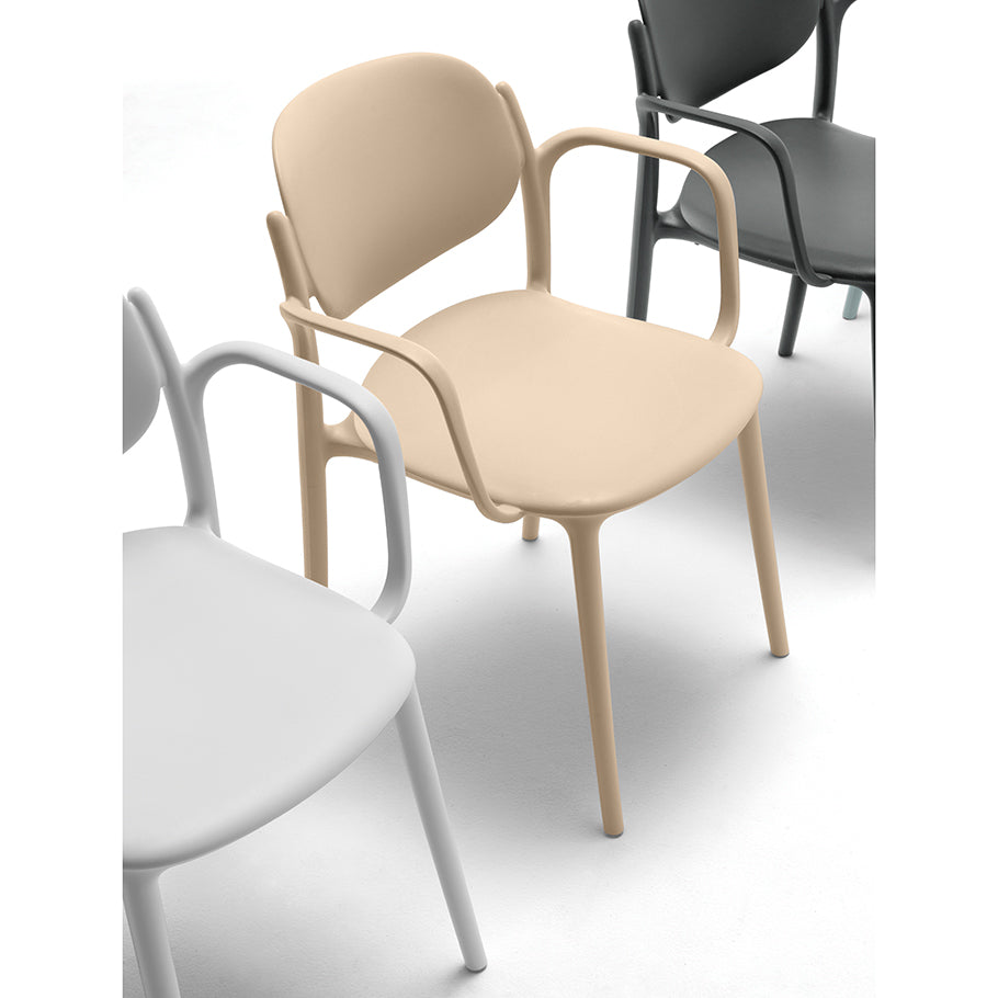 BOY STACKABLE ARM & SIDE CHAIR by Janus et Cie for sale at Home Resource Modern Furniture Store Sarasota Florida