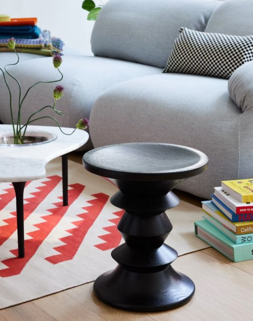 Eames Turned Stools by Herman Miller, modern walnut stools with iconic design, perfect for living rooms or offices, available at Home Resource Sarasota. by Herman Miller for sale at Home Resource Modern Furniture Store Sarasota Florida