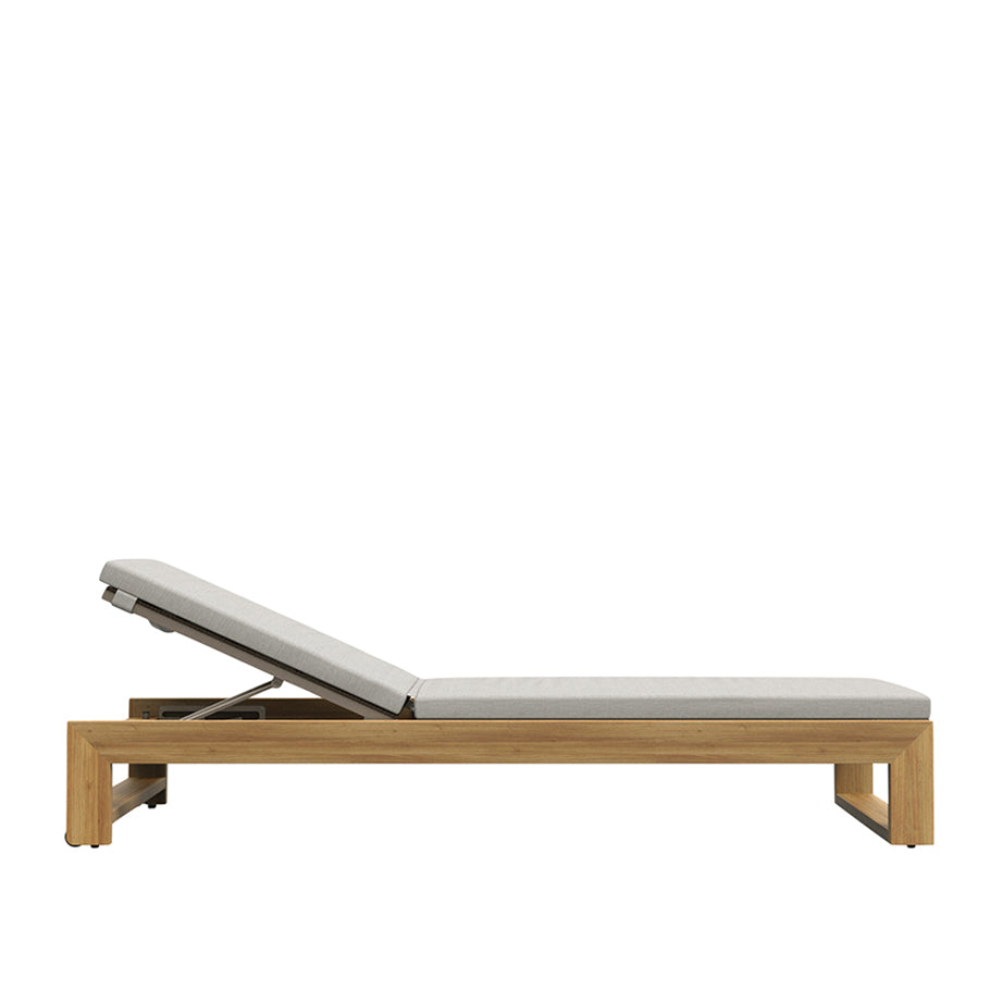 MATISSE TEAK CHAISE LOUNGE  by Janus et Cie, available at the Home Resource furniture store Sarasota Florida