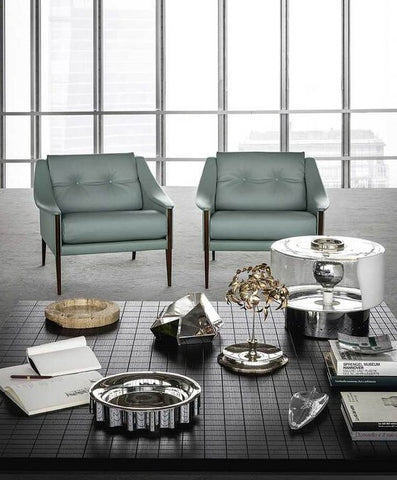 Poltrona Frau Dezza armchair, featuring Gio Ponti’s signature design with fine leather upholstery and elegant craftsmanship. Available at Home Resource of Sarasota, Florida.
 by Poltrona Frau