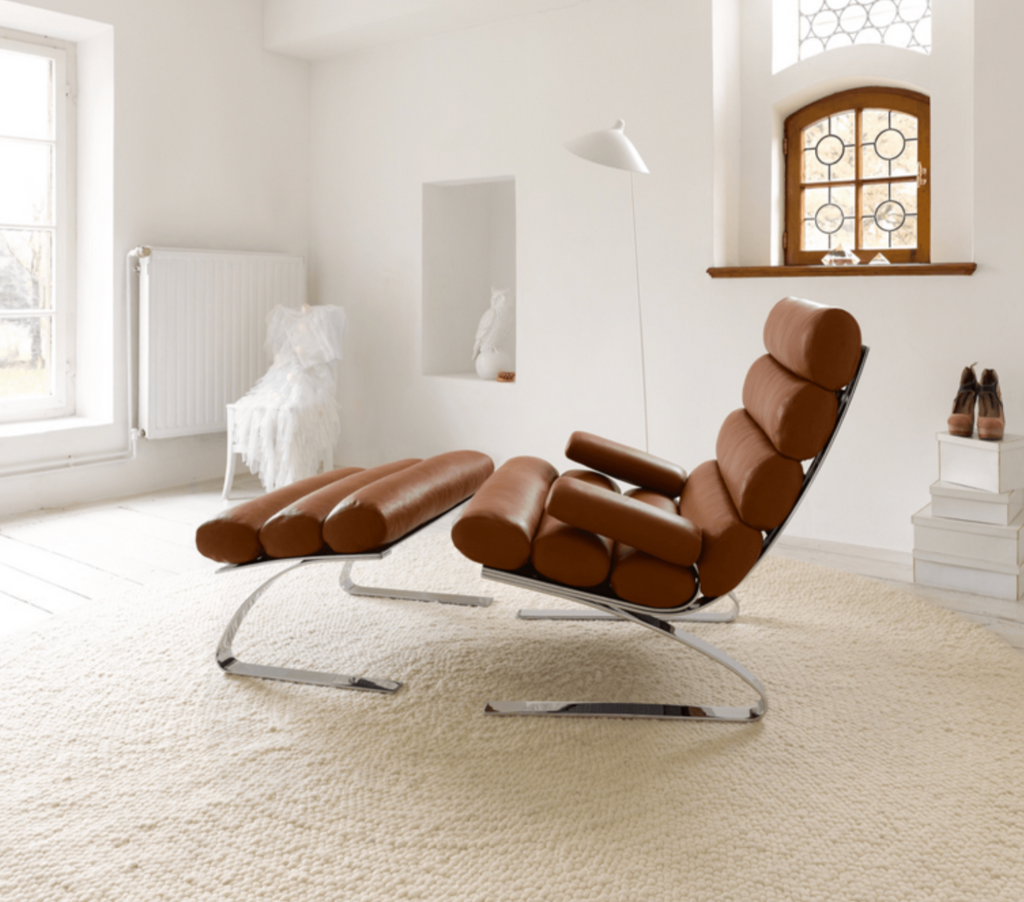Sinus Chair and Ottoman by COR for sale at Home Resource Modern Furniture Store Sarasota Florida