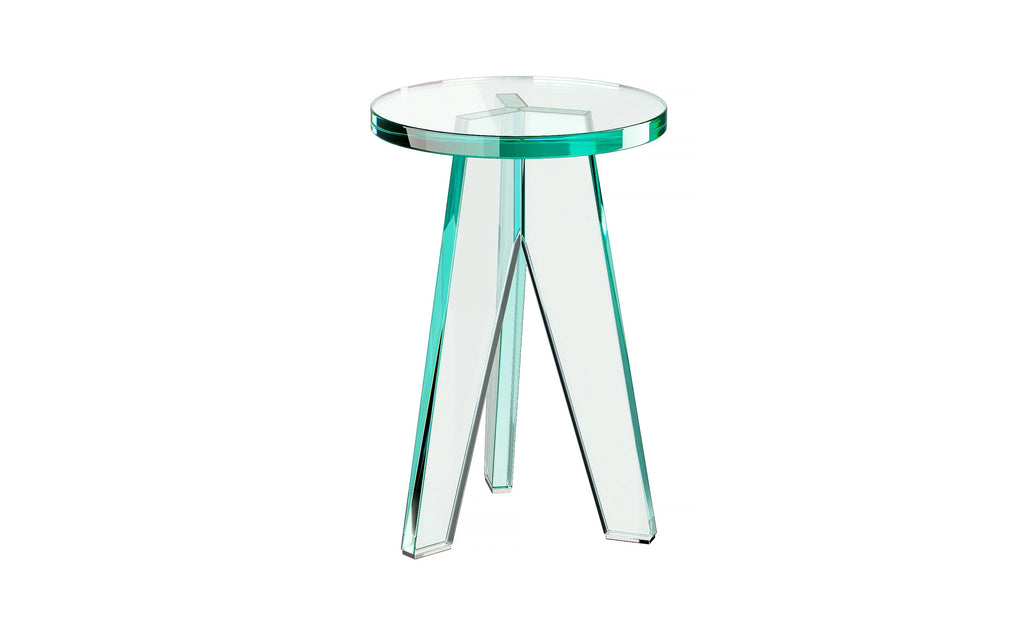 Crystal Stool  by GLAS ITALIA, available at the Home Resource furniture store Sarasota Florida