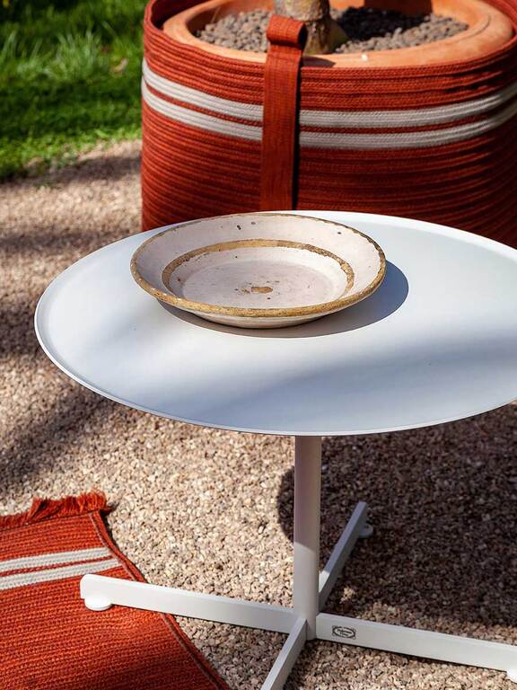 Bob Outdoor Side Table by Poltrona Frau for sale at Home Resource Modern Furniture Store Sarasota Florida