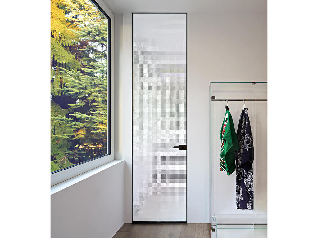 Sherazade Glass swing doors  by GLAS ITALIA, available at the Home Resource furniture store Sarasota Florida