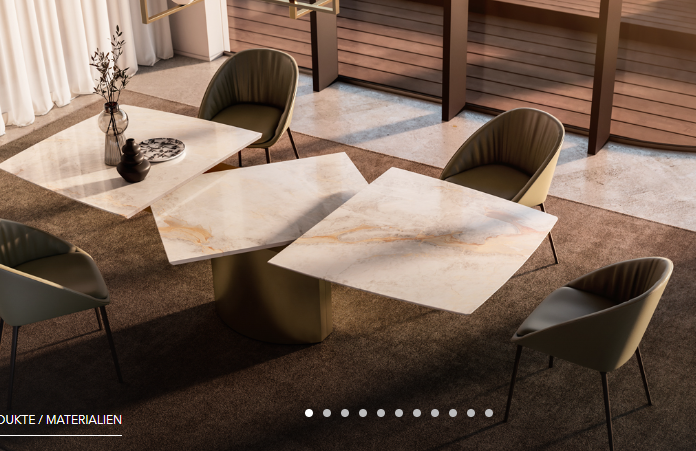 Handcrafted Draenert dining table featuring a lifting mechanism, natural materials, and various shapes, with a sophisticated German design available at Home Resource Sarasota. by DRAENERT for sale at Home Resource Modern Furniture Store Sarasota Florida