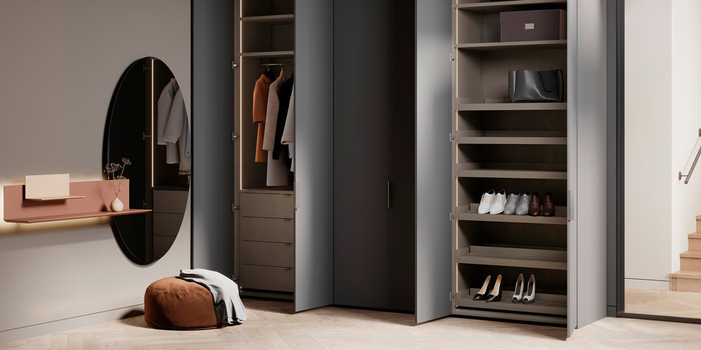 Interlübke’s customizable Intaro wardrobe, blending modern design and German craftsmanship. Available at Home Resource of Sarasota Florida.
 by INTERLUBKE for sale at Home Resource Modern Furniture Store Sarasota Florida