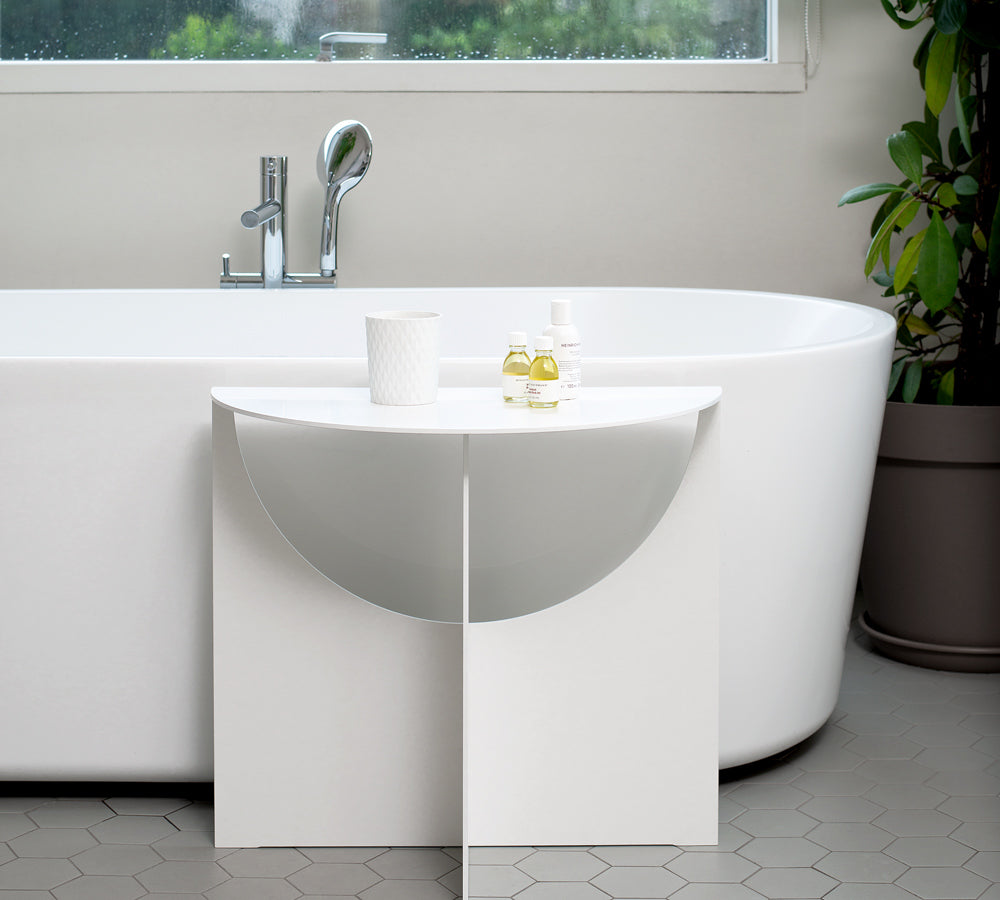 Pical side and coffee tables by Interlübke, showcasing minimalist design, handcrafted quality, and available in various elegant matte lacquer colors.
 by INTERLUBKE for sale at Home Resource Modern Furniture Store Sarasota Florida