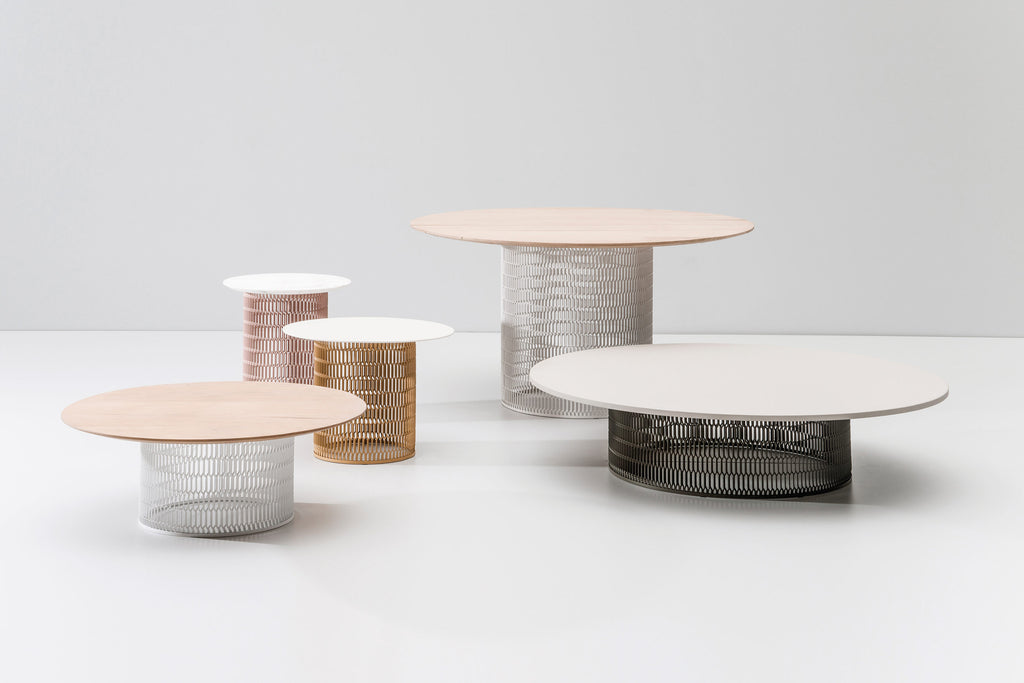 MESH ASSORTED SIZES TABLES  by Kettal, available at the Home Resource furniture store Sarasota Florida