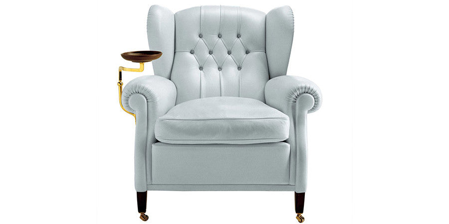 Luxurious Poltrona Frau 1919 Armchair in fine leather, showcasing elegant craftsmanship and modern design. Available at Home Resource, Sarasota, Florida
  by Poltrona Frau, available at the Home Resource furniture store Sarasota Florida