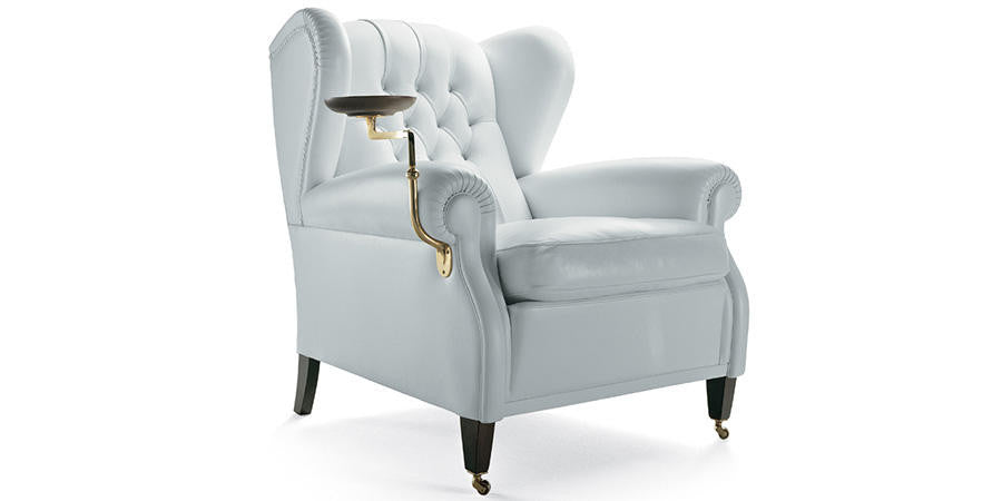Luxurious Poltrona Frau 1919 Armchair in fine leather, showcasing elegant craftsmanship and modern design. Available at Home Resource, Sarasota, Florida
 by Poltrona Frau for sale at Home Resource Modern Furniture Store Sarasota Florida