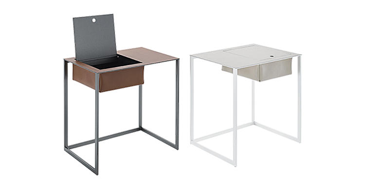 TASCHINO NIGHTSTAND AND DESK  by Zanotta, available at the Home Resource furniture store Sarasota Florida