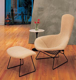 Bertoia Bird Lounge Chair and Ottoman by Knoll for sale at Home Resource Modern Furniture Store Sarasota Florida