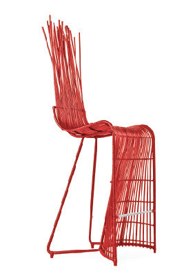 Yoda Barstool  by Kenneth Cobonpue, available at the Home Resource furniture store Sarasota Florida