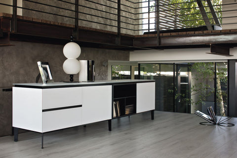 COSMOPOLITAN GLASS STORAGE UNIT by BonTempi