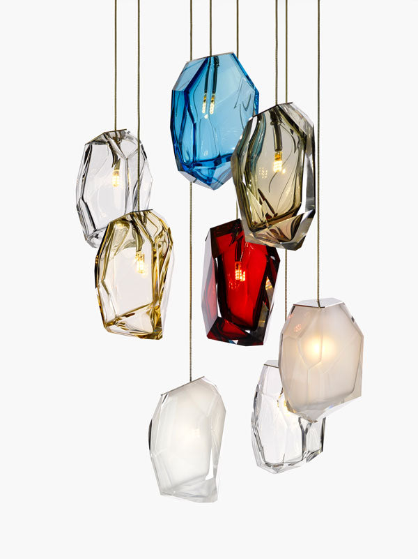 CRYSTAL ROCK RAW PENDANT  by LASVIT, available at the Home Resource furniture store Sarasota Florida