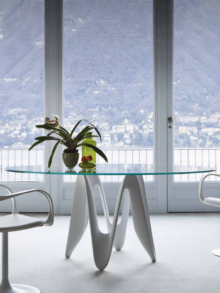 Lambda Table  by Sovet Italia, available at the Home Resource furniture store Sarasota Florida