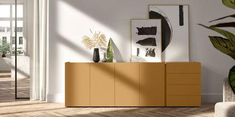 Interlübke’s Jorel sideboard in sleek, handle-less design with German craftsmanship. Available at Home Resource of Sarasota Florida.
 by INTERLUBKE