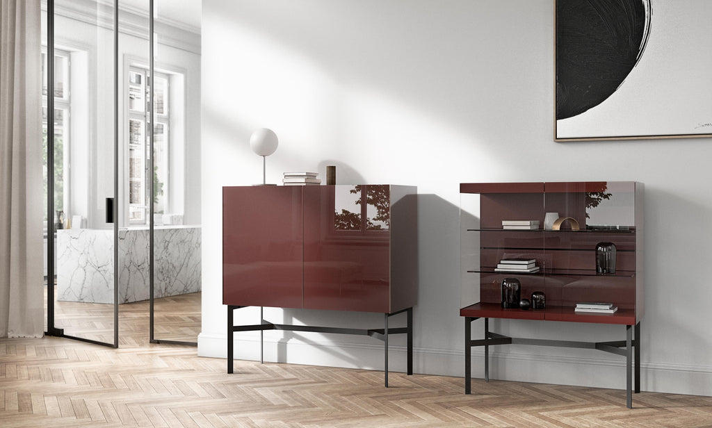 Interlübke Just Cube Bold sideboard with customizable recessed grips and natural material options. Available at Home Resource of Sarasota Florida.
 by INTERLUBKE for sale at Home Resource Modern Furniture Store Sarasota Florida