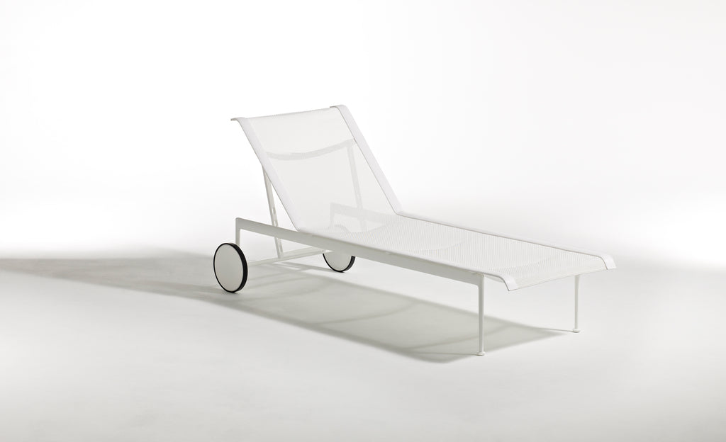 Knoll 1966 Collection Adjustable Chaise Lounge featuring iconic mid-century modern design, functionality, and durable craftsmanship for outdoor relaxation.  by Knoll, available at the Home Resource furniture store Sarasota Florida
