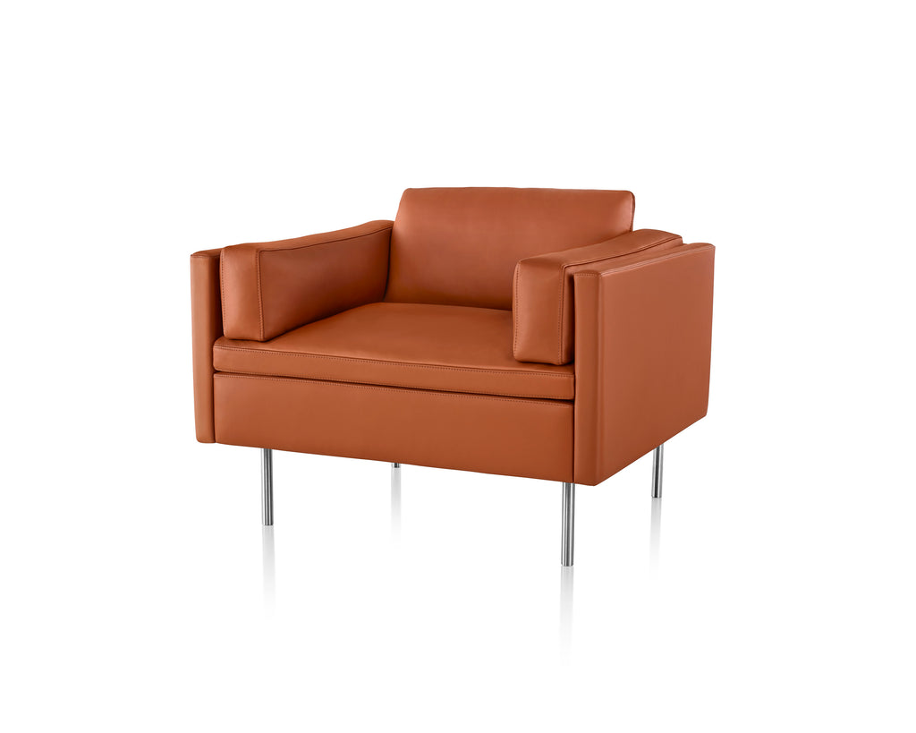 Herman Miller Bolster Occasional Chair showcasing ergonomic design, plush comfort, and modern aesthetics, perfect for living rooms or office spaces. by Herman Miller for sale at Home Resource Modern Furniture Store Sarasota Florida