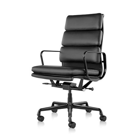 Eames Soft Pad Chair by Herman Miller, ergonomic and iconic office chair design. Available at Home Resource Sarasota.