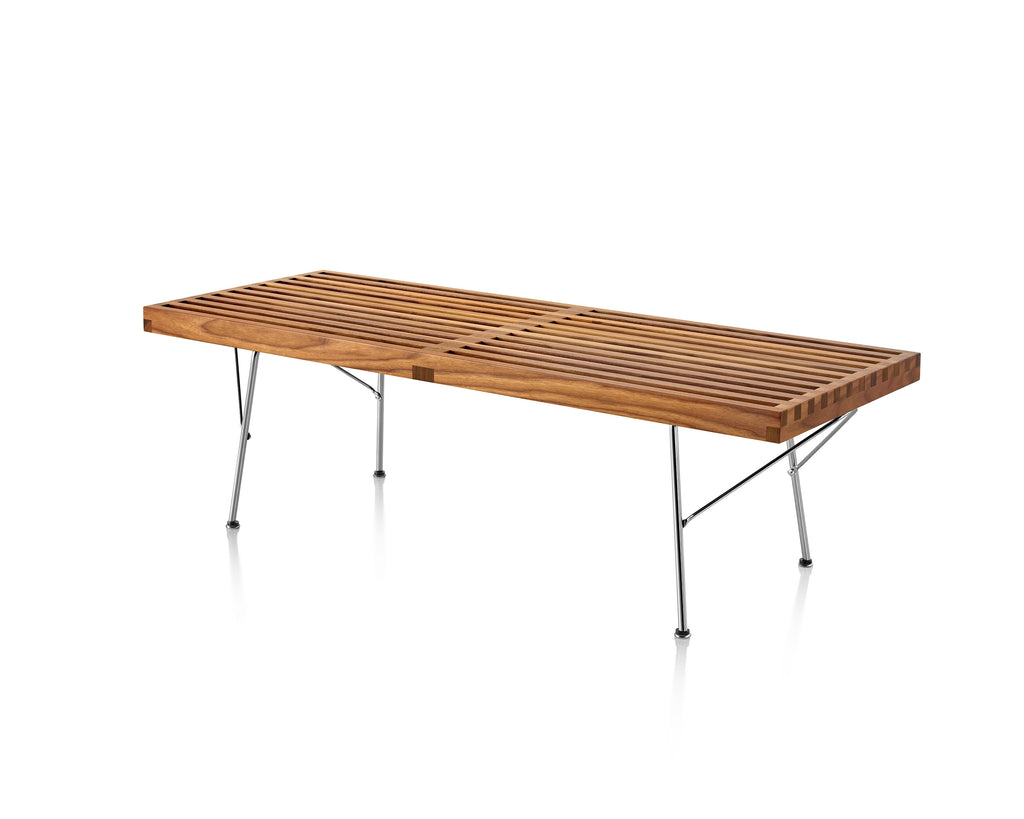 Herman Miller Nelson Platform Bench, a modern and iconic design, perfect for outdoor or indoor spaces. Available at Home Resource Sarasota Florida. by Herman Miller for sale at Home Resource Modern Furniture Store Sarasota Florida