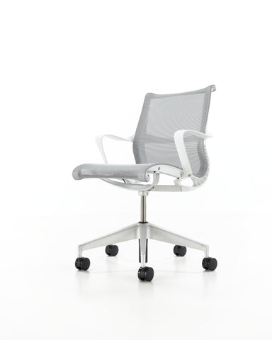 Setu Task Chair by Herman Miller features a breathable, flexible design with ergonomic support, available at Home Resource of Sarasota Florida.