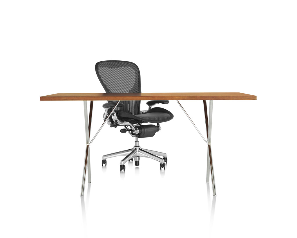 Herman Miller Nelson X-Leg Table, a modern dining room table with ergonomic design. Available at Home Resource Sarasota Florida.  by Herman Miller, available at the Home Resource furniture store Sarasota Florida