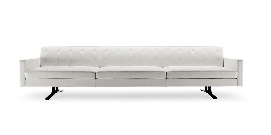The Kennedee sofa by Poltrona Frau features elegant modular design with fine leather upholstery, modern quilting, and craftsmanship. Perfect for a sophisticated living room.  by Poltrona Frau, available at the Home Resource furniture store Sarasota Florida