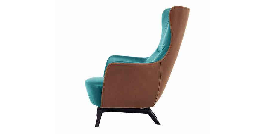 MAMY BLUE HIGH BACK CHAIR by Poltrona Frau for sale at Home Resource Modern Furniture Store Sarasota Florida