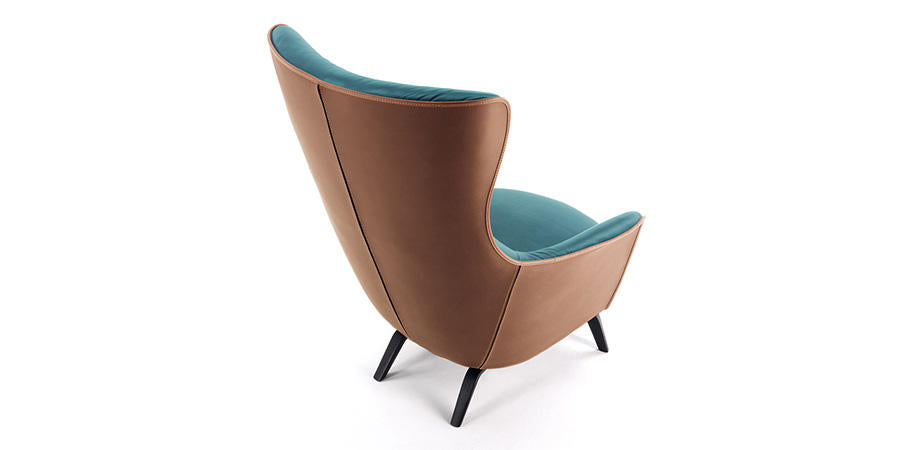 MAMY BLUE HIGH BACK CHAIR by Poltrona Frau for sale at Home Resource Modern Furniture Store Sarasota Florida