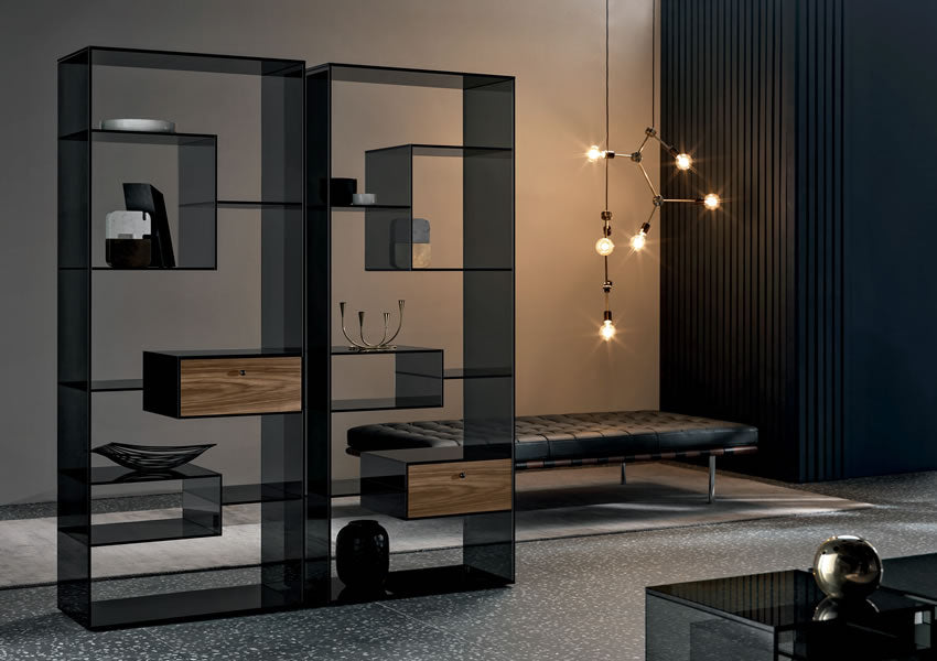 LIBER DISPLAY CABINET by TONELLI for sale at Home Resource Modern Furniture Store Sarasota Florida