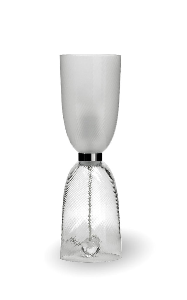 Poltrona Frau Alma Table Lamp, handcrafted from Murano glass and fine leather, designed by Jean-Marie Massaud—a luxurious and elegant lighting piece for modern living spaces.
  by Poltrona Frau, available at the Home Resource furniture store Sarasota Florida