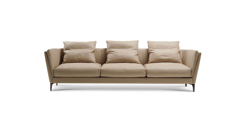 Poltrona Frau Bretagne modular sofa in fine leather with handcrafted details, offering luxurious comfort and modern elegance for the living room. Available at Home Resource, Sarasota.
 by Poltrona Frau for sale at Home Resource Modern Furniture Store Sarasota Florida