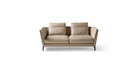 Poltrona Frau Bretagne modular sofa in fine leather with handcrafted details, offering luxurious comfort and modern elegance for the living room. Available at Home Resource, Sarasota.
 by Poltrona Frau