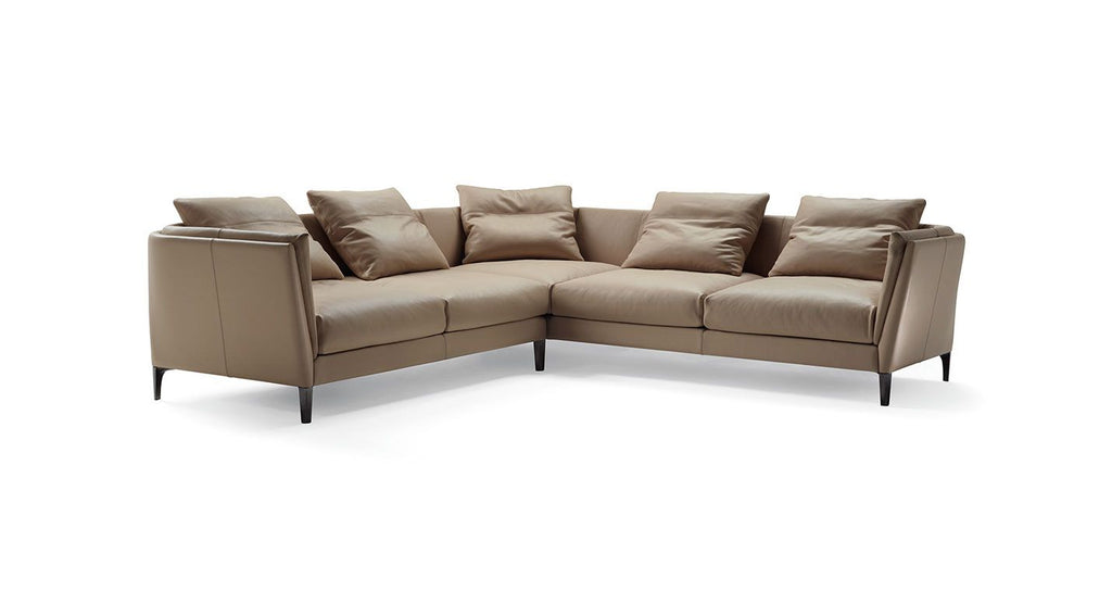 Poltrona Frau Bretagne modular sofa in fine leather with handcrafted details, offering luxurious comfort and modern elegance for the living room. Available at Home Resource, Sarasota.
 by Poltrona Frau for sale at Home Resource Modern Furniture Store Sarasota Florida