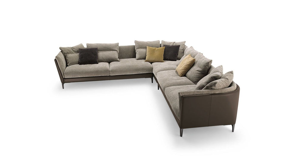 Poltrona Frau Bretagne modular sofa in fine leather with handcrafted details, offering luxurious comfort and modern elegance for the living room. Available at Home Resource, Sarasota.
 by Poltrona Frau for sale at Home Resource Modern Furniture Store Sarasota Florida