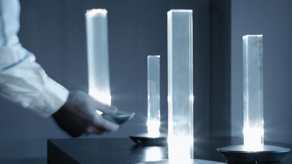 Cand-led  by Oluce, available at the Home Resource furniture store Sarasota Florida