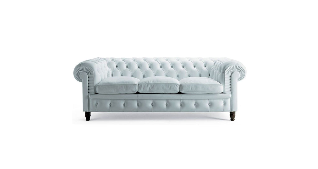 Poltrona Frau Chester sofa, luxurious fine leather upholstery, button-tufted design, elegant craftsmanship. Available at Home Resource of Sarasota, Florida.
 by Poltrona Frau for sale at Home Resource Modern Furniture Store Sarasota Florida