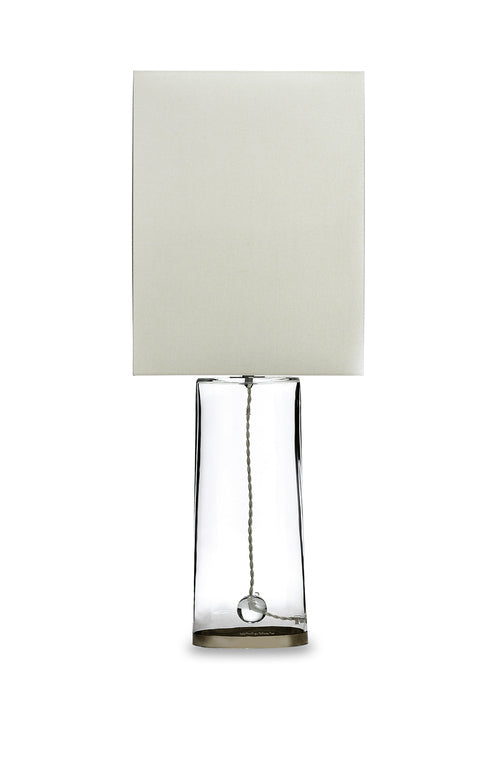A sophisticated Poltrona Frau Dido lamp with a transparent glass base and double bell design, embodying Italian craftsmanship and modern elegance for the living room.
  by Poltrona Frau, available at the Home Resource furniture store Sarasota Florida