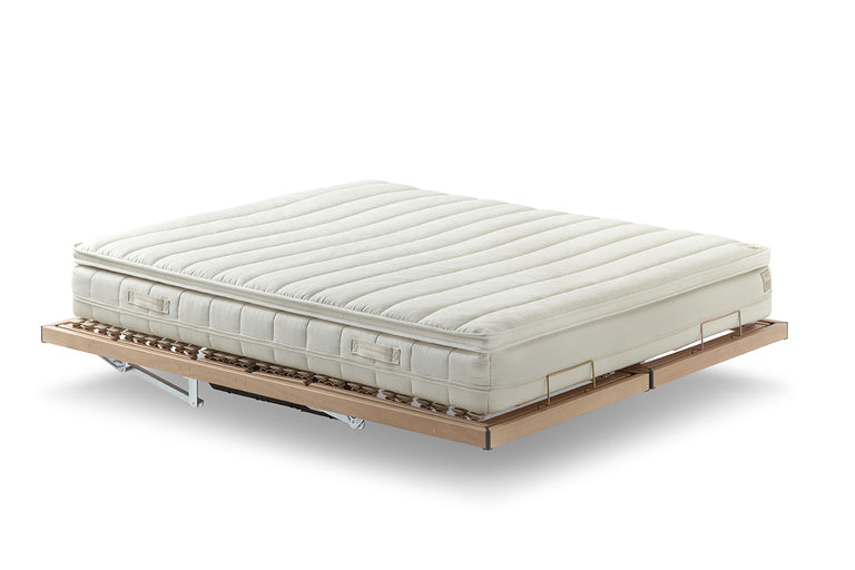 Libeccio electric adjustable bed base by Poltrona Frau in fine leather with modern design, offering luxurious comfort and superior craftsmanship. Available in Sarasota, Florida.
 by Poltrona Frau for sale at Home Resource Modern Furniture Store Sarasota Florida