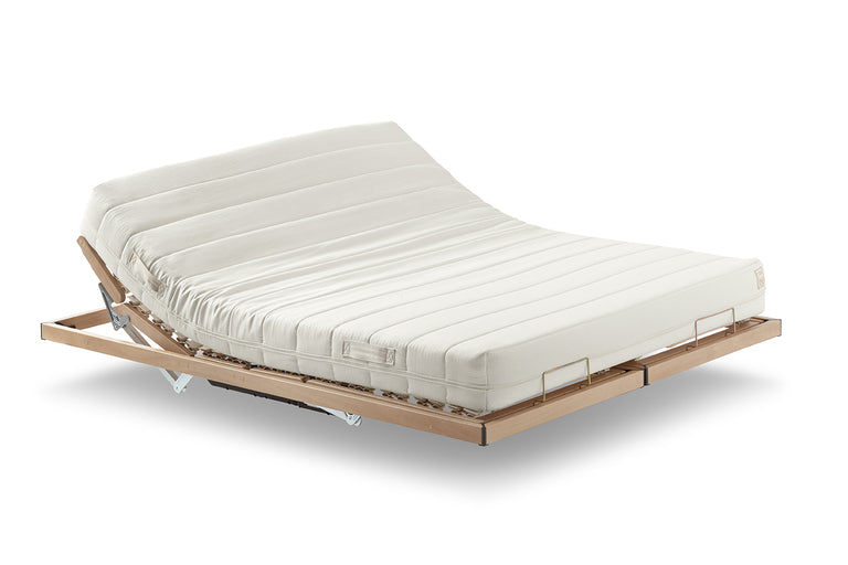Libeccio electric adjustable bed base by Poltrona Frau in fine leather with modern design, offering luxurious comfort and superior craftsmanship. Available in Sarasota, Florida.
 by Poltrona Frau for sale at Home Resource Modern Furniture Store Sarasota Florida
