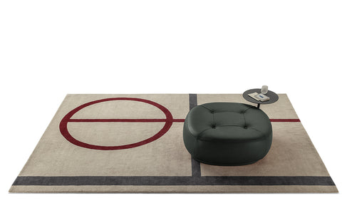 Luxurious Billie Rug by Poltrona Frau, crafted from wool and linen with minimalist modern design. Handmade for sophistication and quality. Available in Sarasota, Florida.
 by Poltrona Frau