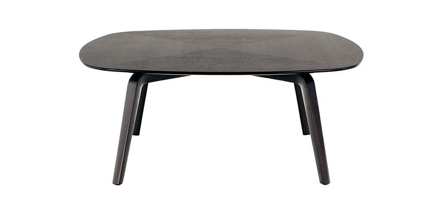 Fiorile Coffee and Side Tables by Poltrona Frau, featuring solid ash supports, birch plywood surfaces with ash veneer, and inlay work. Geometric design, multiple shapes and sizes, dynamic arrangements. by Poltrona Frau for sale at Home Resource Modern Furniture Store Sarasota Florida