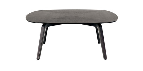 Fiorile Coffee and Side Tables by Poltrona Frau, featuring solid ash supports, birch plywood surfaces with ash veneer, and inlay work. Geometric design, multiple shapes and sizes, dynamic arrangements. by Poltrona Frau