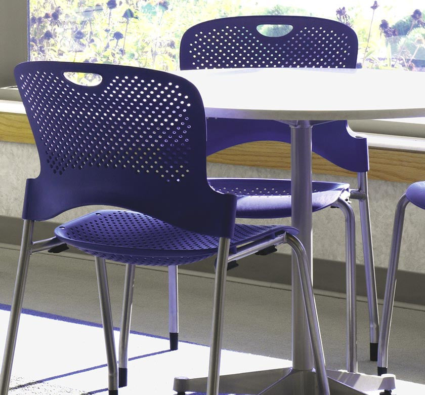 Herman Miller Caper Chair with ergonomic design, vibrant colors, and modern flair, perfect for versatile living room and executive spaces. by Herman Miller for sale at Home Resource Modern Furniture Store Sarasota Florida